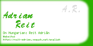 adrian reit business card