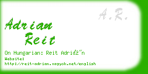 adrian reit business card